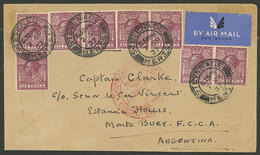 GREAT BRITAIN: 7/SE/1937 Stevenage - Argentina, Airmail Cover Sent By German DLH, With Buenos Aires Backstamp Of 12/SE,  - Briefe U. Dokumente