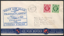 GREAT BRITAIN: 30/JUN/1939 London - Shediac: First Flight Of PAA Between England And Canada, Cover Of VF Quality! - Cartas & Documentos