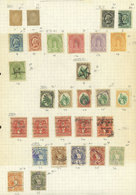 GUATEMALA: Old Collection On Pages, Including Good Values, There Are Interesting Cancels, And The Catalog Value Is Possi - Guatemala