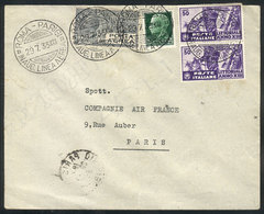 ITALY: 29/JUL/1935 Roma - Paris: First Flight By Air France, Cover Of Very Fine Quality! - Sonstige & Ohne Zuordnung