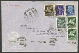 ITALY: 14/MAR/1939 Genova - Argentina, Airmail Cover Franked With 13L., With Arrival Backstamp Of Buenos Aires 19/MAR, V - Andere & Zonder Classificatie