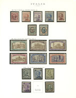 ITALY: Collection In Old Marini Album (circa 1865 To 1958), Including Many Good Stamps And Sets, Used Or Mint, A Few Wit - Lotti E Collezioni