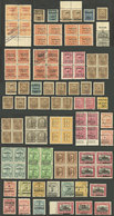 PARAGUAY: VARIETIES: Lot Of Stamps With Overprint Varieties: Shifted, Inverted, Double, Double With One Inverted, Errors - Paraguay