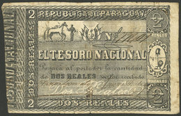 PARAGUAY: Old 2 Reales Banknote, Fine Quality, Very Attractive! - Paraguay