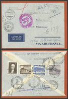 POLAND: 1/MAR/1937 Warzawa - Argentina, Registered Airmail Cover Flown By German DLH, With Arrival Buenos Aires 7/MAR, V - Briefe U. Dokumente