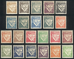 PORTUGAL: Sc.497/519 (without 516), 1931/33 Luisiadas, Set Of 22 Values (only Missing The 1.75E. Issued In 1938, Sc.516, - Unused Stamps