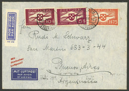 PORTUGAL: 24/MAY/1939 Rocio - Argentina, Airmail Cover Sent By DLH, On Back Lisboa Transit Mark And Buenos Aires Arrival - Briefe U. Dokumente