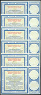 SOUTH AFRICA: 6 International Reply Coupons Of 15c., Very Fine Quality! - Autres & Non Classés