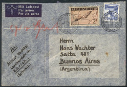SWITZERLAND: Airmail Cover Franked With 2.30Fr., Sent From Zürich To Argentina On 10/SE/1938, VF! - Briefe U. Dokumente