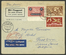 SWITZERLAND: 13/JUN/1939 Ludiano - SIERRA LEONA, Airmail Cover Flown By DLH To Bathurst (Gambia), And From There By Elde - Briefe U. Dokumente