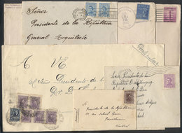 URUGUAY: 6 Covers Sent In 1942 To The PRESIDENT Of Uruguay, Gabriel Terra, Interesting! - Uruguay