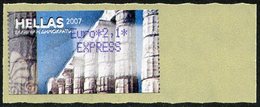 GREECE (2007) - ATM - Greek Temple Columns / Tempelsäulen / Columnas Templo Griego / Colonnes Temple - Euro 2,1 EXPRESS - Viñetas De Franqueo [ATM]