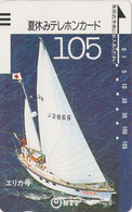 TC Ancienne JAPON / NTT 290-029 - BATEAU VOILIER * Urica * 105 U - SAILING SHIP JAPAN Front Bar Phonecard - Bateaux