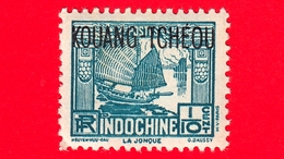 Nuovo - MNH - KOUANG TCHEOU - INDOCINA - 1937 - Motivi Indigeni - Velieri  -Junk - La Jonque -  1⁄10 - Oblitérés