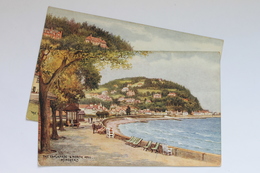 2 Postcards The Esplanade & Gardens  & North Hill, Minehead, England - Minehead