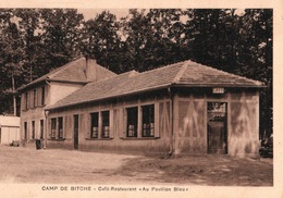 Camp De Bitche, Café-Restaurant Au Pavillon Bleu - Edition E. Assmann, Carte Non Circulée - Kasernen