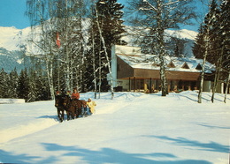 FLIMS Ausflugs-Restaurant In Conn Familie Casty Pferde-Schlitten Gel. V. Laax Stempel Restaurant Conn - Laax