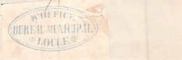 CACHET SUR FRAGMENT BUREAU MUNICIPAL D OFFICE LOCLE SUISSE - Matasellos Generales