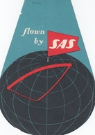 SAS Scandinavian Airlines Vintage Luggage Label - Etiquetas De Equipaje