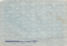 SAS Scandinavian Airlines Official Envelope , On Board The Flying Viking Ship - Artículos De Papelería