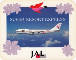 JAL Japan Airlines Sticker " Super Resort Express" - Autocollants