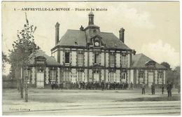 CPA - 76 - AMFREVILLE LA MI-VOIE - Mairie - Administration - Enfants - Darnétal