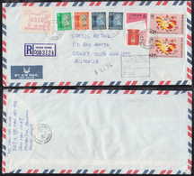 China Hong Kong 1995 Registered Cover To SYDNEY Australia Post Box + Cock Stamp - Covers & Documents