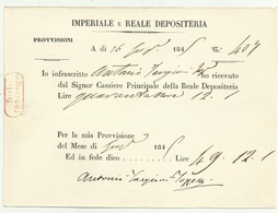 Autografo Di Antonio Targioni Tozzetti 1845 Chimico E Botanico Fiorentino - Autres & Non Classés