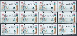 MACAU 2018 ATM LABELS, 35th INTERNATIONAL STAMP EXHIBITION BOTTOM SET X ALL 3 TYPES - Automaten