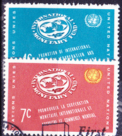 UN New York - Währungsfonds IWF (MiNr: 96/7) 1961 Gest Used Obl - Gebruikt