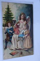 Ange Enfants Jouets Poupee Petit Cheval Sapin    GAUFREE  Printed In Germany - Engel