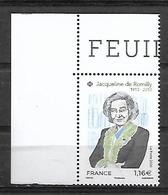 France 2020 - Yv N° 5380 ** - Jacqueline De Romilly - Unused Stamps