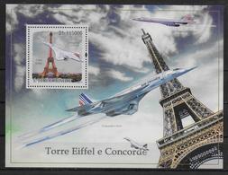 ST THOME ET PRINCE  BF 523 * * ( Cote 17.50e ) Avions Concorde Tour Eiffel - Concorde