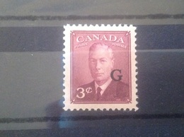 Canada 1950 3c Rose Violet Official MNH SG O181 Sc O18 - Overprinted