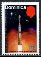 Espace 1973 - Dominique - Dominica - Caraïbes Y&T N°348 - Michel N°354 *** - 1/2c Satellite Tiros - Noord-Amerika