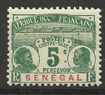 SENENEGAL TAXE N° 4  NEUF*  CHARNIERE / MH - Timbres-taxe