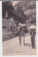 Muletier à Charmey - Transport De Fromages à Dos De Mulet /  Käsetransport Mit Maulesel. Chapelle Du Pont Du Roc - Chapelle