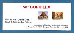 ERINNOFILI LIBRETTO 58° BIOPHILEX OTTOBRE 2013 SAN MARINO - Postzegelboekjes