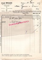 31- TOULOUSE - RARE FACTURE JOSEPH MONCASSIN- FLEURISTE  FLEURS FLEUR- 41 RUE DU PRINTEMPS- 1935 - Automovilismo