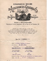 COMPAGNIE BELGE - ASSURANCES GENERALES SUR LA VIE - FONDS DOTAUX - SURVIVANCES - 1931-1946 - Bank & Versicherung