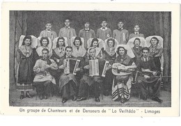 LIMOGES (87) Musiciens Accordéon Vielle Violon Cornemuse Groupe La Veilhado Gros Plan - Limoges