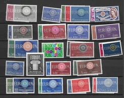 1960 MNH Cept Complete (20 Countries) Postfris** - Años Completos