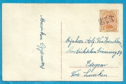 135 Op Kaart Met Naamstempel HEYST-OP-DEN-BERG Als Noodstempel - Fortune (1919)