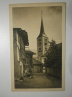 Suisse. Rue à Naters (église) (8444) - Naters