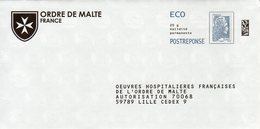 Pret A Poster Reponse ECO (PAP) Ordre De Malte Agr. 225920 (Marianne Yseult-Catelin) - Prêts-à-poster: Réponse