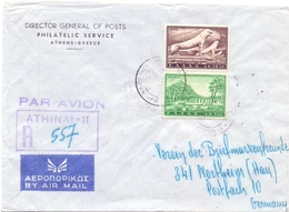 GRECE COVER 1962 REGISTTRED MAIL AIR MAIL ATHENS     (FEB20459) - Cartas & Documentos