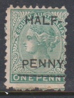 Australia South Australia SG 161 1882 Half Penny On 1d Green, Mint Hinged - Nuovi