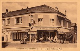 DPT 92 VILLENEUVE-la-GARENNE Le Café - Tabac Du Pont - Villeneuve La Garenne