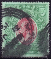 EAST AFRICA & UGANDA 1912 KGV 10r Red & Green/Green SG58 USED - Protettorati De Africa Orientale E Uganda