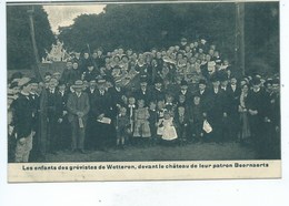 Les Enfants Des Grévistes De WETTEREN Devant Le Château De Leur Patron Beernaerts - Wetteren